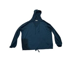 Maurices Teal Blue Lightweight Pullover Hoodie Drawstring Pockets Women's M